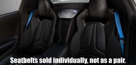 Genuine GM Parts 85557289 - C8 Corvette Blue Seat Belt, Passenger Side