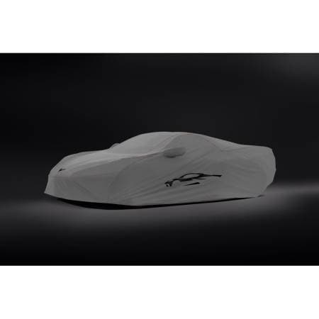 GM Accessories 85138416 - C8 Corvette Premium Outdoor Car Cover in Gray with Corvette Silhouette