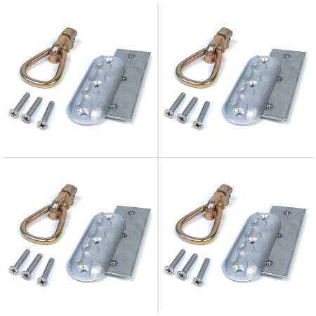Mac's Tie Downs 520315 - Double Stud Anchor Plate Assembly 4 Pack (1/4" x 1.5" Stainless Fasteners)