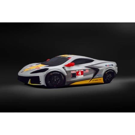 GM Accessories 85112475 - Corvette C8 Z06 Premium Indoor Car Cover in Gray with Fully Rendered Corvette C8.R