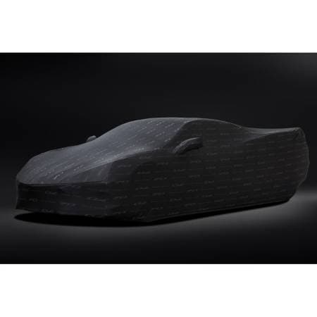 GM Accessories 84869725 - Corvette C8 Z06 Premium Indoor Car Cover in Black with Embossed 70th Anniversary Logo