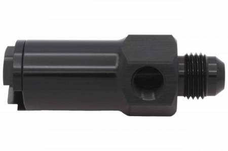 ICT Billet AN812-02B - 6AN LS 3/8 EFI Quick Connect Gauge Adapter Fitting w/ 1/8 NPT - Nitrous Fuel Port